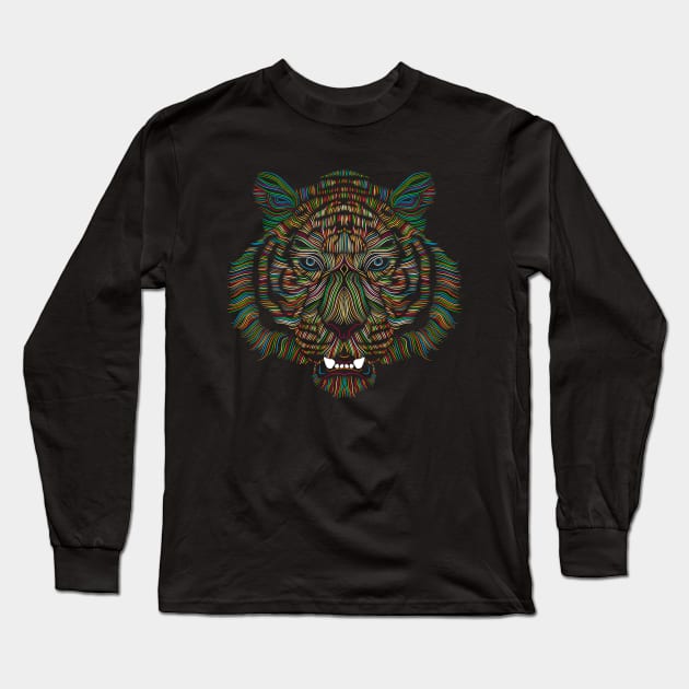 Patrick Seymour • Tiger Long Sleeve T-Shirt by PatrickSeymour